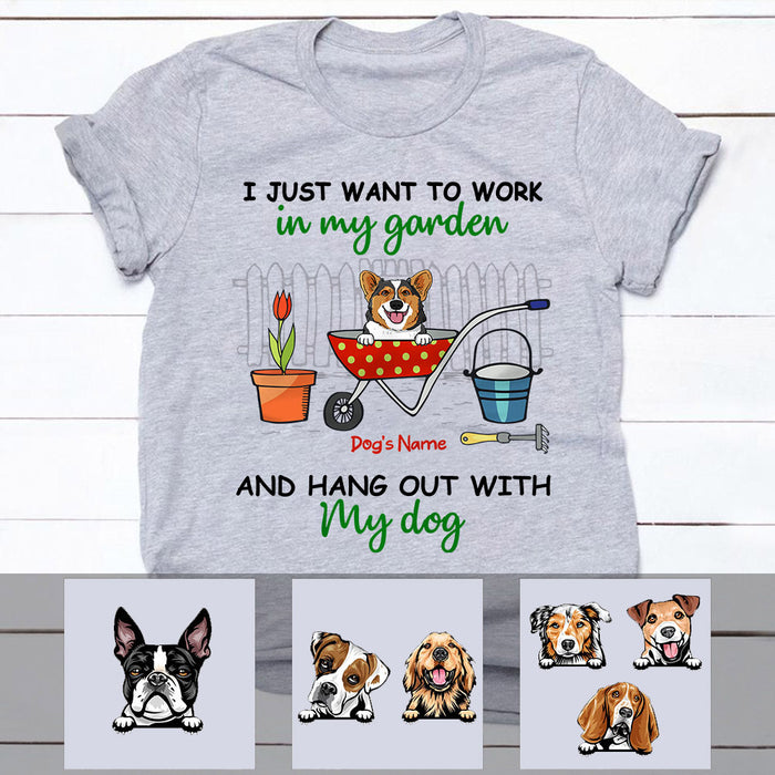 Personalized Hang Out With My Dog T Shirt MR122 67O53 1