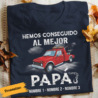 Personalized Spanish Papá Camión Truck Dad T Shirt MY104 65O58 thumb 1