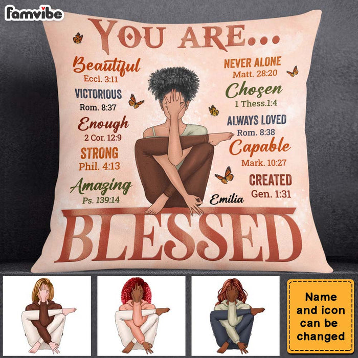 You Are Beautiful Victorious - Personalized Pillow (Insert