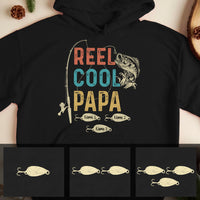 Personalized Reel Cool Papa Grandpa Fishing Hoodie NB3010 81O34 thumb 1