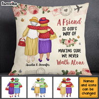 Personalized Gift For Friends We Never Walk Alone Pillow 30620 thumb 1