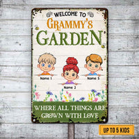 Personalized Grandma Garden Metal Sign JN303 30O58 thumb 1