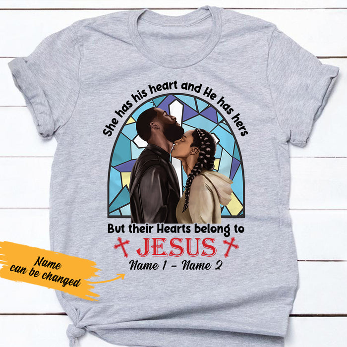 Personalized Belong To Jesus BWA Couple Christian T Shirt SB172 29O36 1