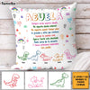 Personalized Grandma Spanish Dinosaur Pillow 30701 1