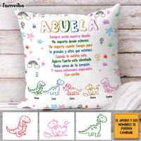 Personalized Grandma Spanish Dinosaur Pillow 30701 thumb 1