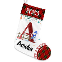 Personalized Gift For Family Name Letter Christmas 2023 Stocking 30220 thumb 1
