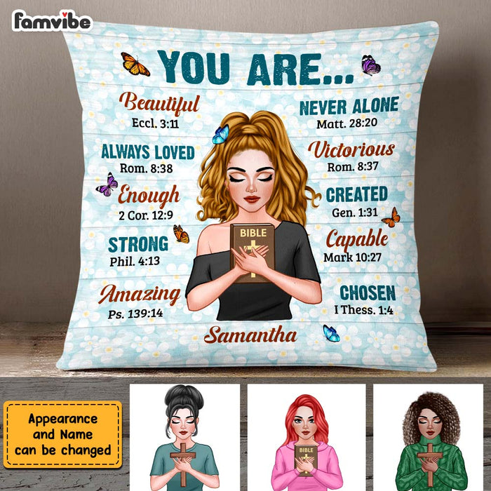 Personalized Gift For Daughter You Are Bible Verses Pillow 22700 1