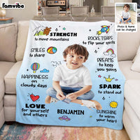 Personalized Inspiring Gift For Grandson Upload Photo Blanket 31435 thumb 1