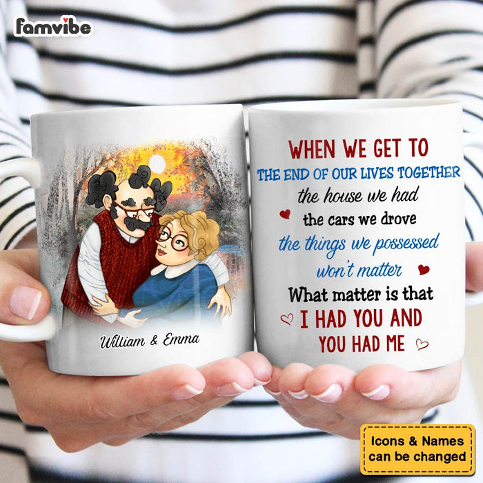 Personalized Couple Gift We Get To The End Of Our Lives Together Mug 31085 1
