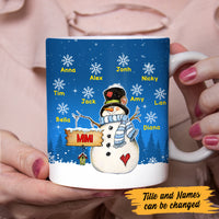 Personalized Grandma Snowman Christmas Mug OB133 81O47 thumb 1