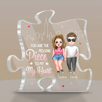 Personalized Couples You Are The Missing Piece To My Heart Plaque 22829 thumb 1