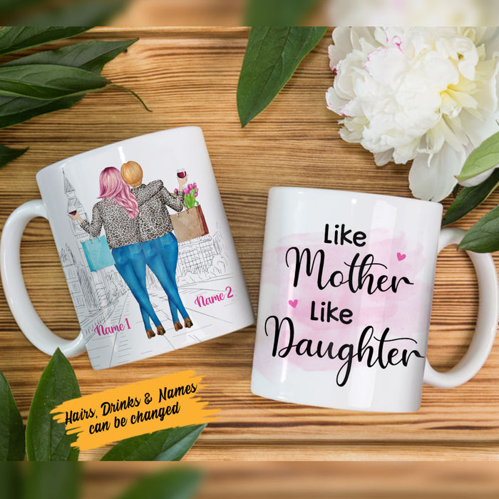 Personalized Mom Grandma Like Mother Like Daughter Mug AP21 30O58 1