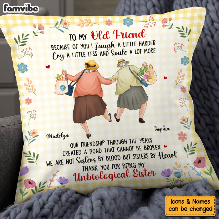 Personalized Gift For Old Friends A Bond That Cannot Be Broken Pillow 30675 1