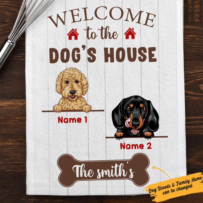 Personalized Dog House Kitchen Towel  DB181 67O34 1
