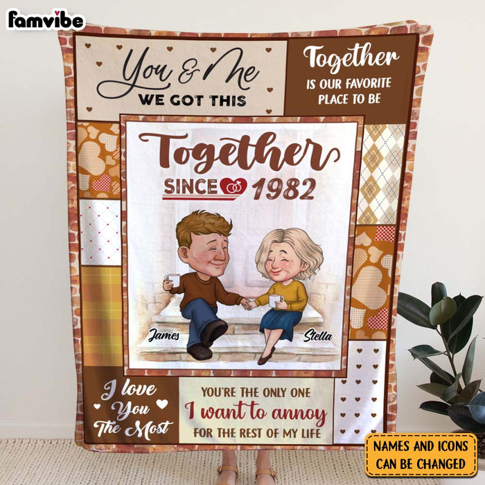 Personalized I Love You The Most Together Since Couple Blanket 30548 1