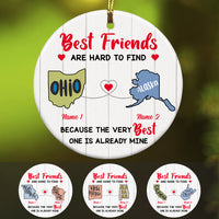 Personalized Best Friends Long Distance  Ornament SB2433 30O47 thumb 1