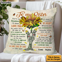 Personalized Gift For Friends To My Sister Pillow 30656 thumb 1