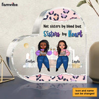 Personalized Sisters By Heart Friendship Friend Keepsake Acrylic Plaque 22645 thumb 1