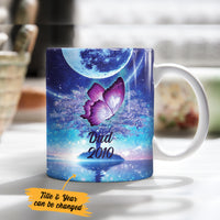 Personalized Butterfly Memorial Mom Dad Mug SB71 87O36 thumb 1