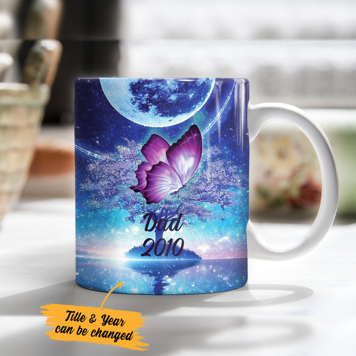 Personalized Butterfly Memorial Mom Dad Mug SB71 87O36 1