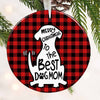 Christmas Dog Mom Circle Ornament NB26 26O57 1