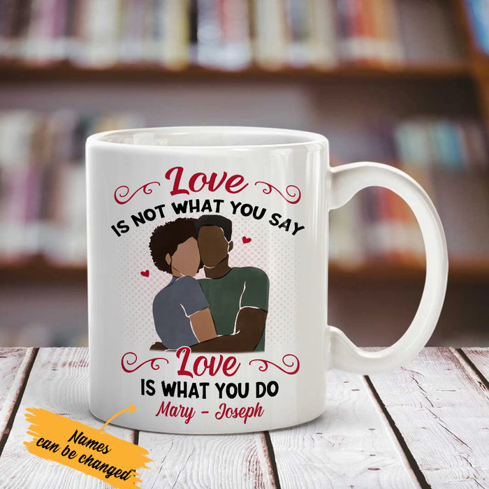 Personalized BWA Couple Love Is Mug AG271 73O36 1