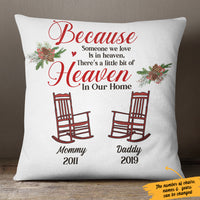 Personalized Someone We Love In Heaven Christmas  Pillow SB233 30O57 (Insert Included) thumb 1