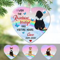 Personalized Rainbow Bridge Dog Memorial  Ornament OB311 29O53 thumb 1