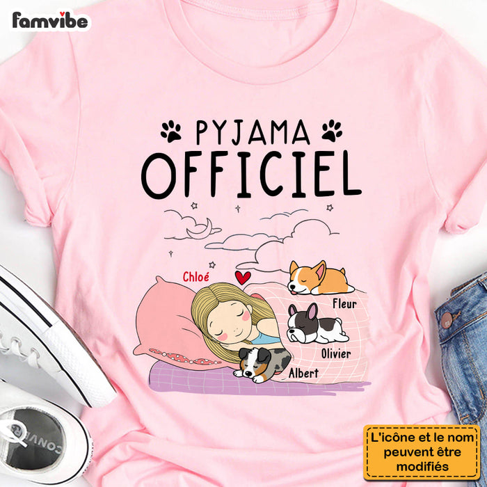 Personalized Gift For Dog Mom French Pyjama Officiel Shirt - Hoodie - Sweatshirt 30446 1