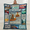 Kayaking Couple Lake Fleece Blanket JN252 65O47 1