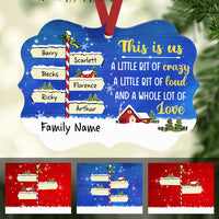 Personalized Family Christmas Signpost MDF Ornament NB52 87O47 thumb 1