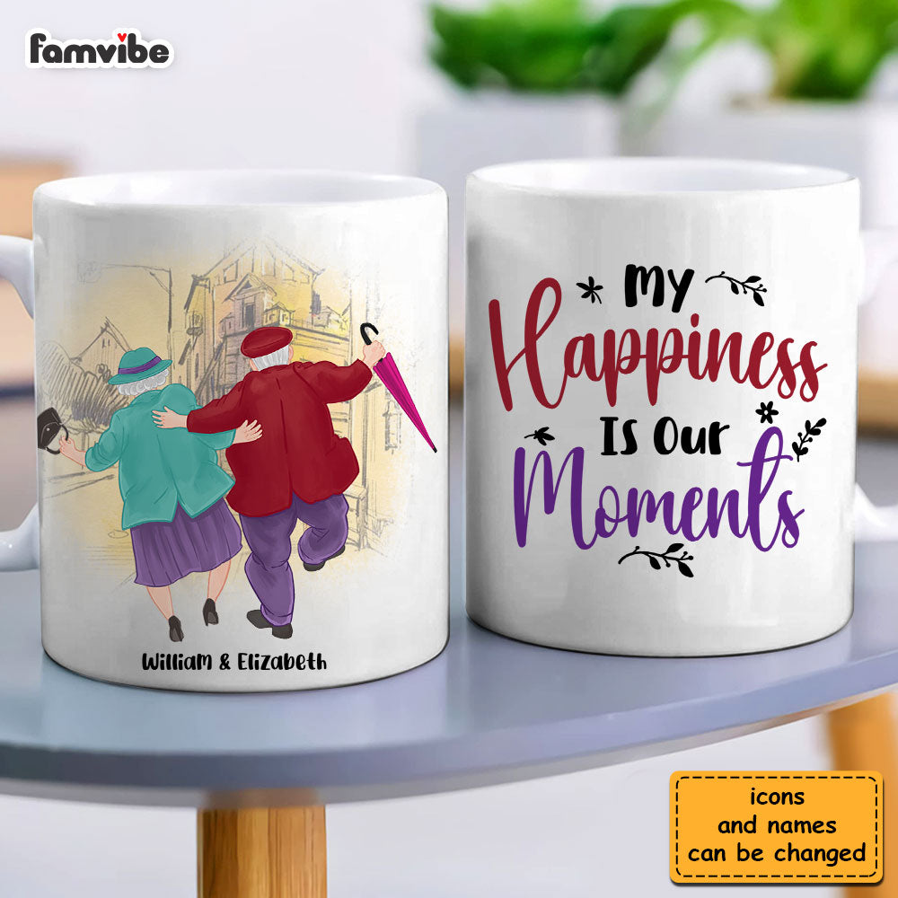 Personalized Couples Gift My Happiness Is Our Moments Mug 31312 Primary Mockup