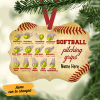 Personalized Softball Pitching Grips  MDF Ornament NB41 87O58 thumb 1