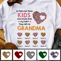 Personalized Mom Grandma They Stole My Heart T Shirt MR232 95O47 thumb 1