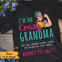 Personalized Crazy Grandma T Shirt JN93 95O65 thumb 1