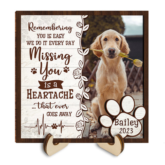 Personalized Memorial Gift 2 Layered Wooden Plaque 31691 1