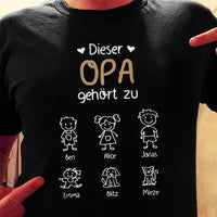 Personalized Oma Opa German Grandma Grandpa Belongs T Shirt AP236 30O57 thumb 1