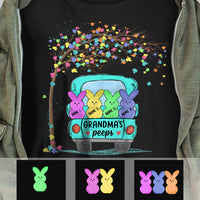 Personalized Grandma Peeps Easter Dark T Shirt FB61 81O57 thumb 1