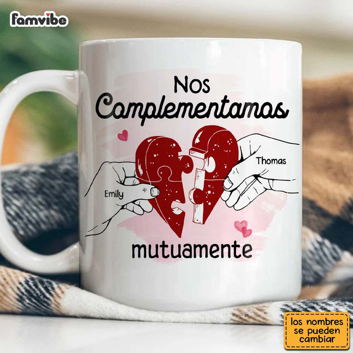 Personalized Couple Gift Spanish Nos Complementamos Mutuamente Mug 31022 1