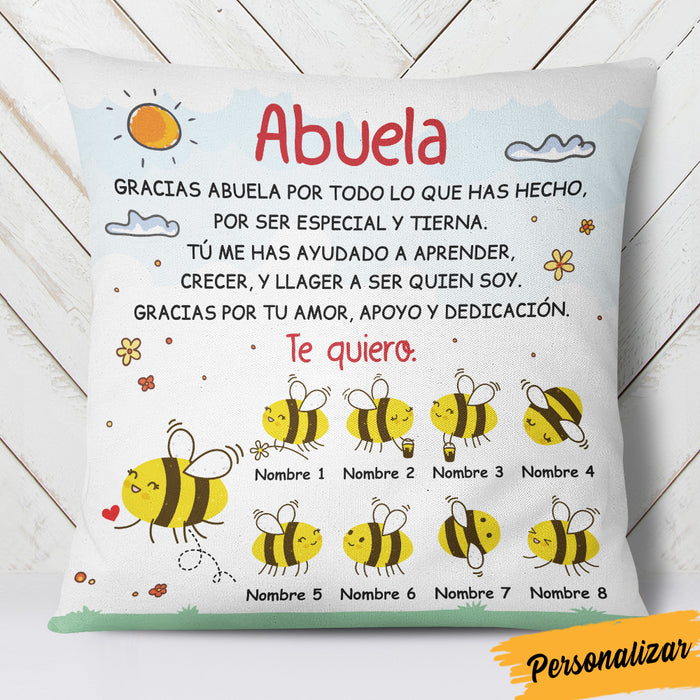 Personalized Mom Grandma Spanish Mamá Abuela Pillow AP272 67O36 (Insert Included) 1