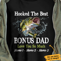 Personalized Fishing Bonus Dad T Shirt DB14 87O47 thumb 1