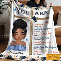 Personalized Gift For Daughter Inspirational Bible Verse Blanket 31368 thumb 1