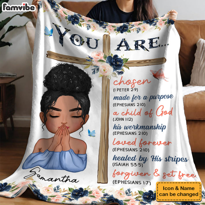 Personalized Gift For Daughter Inspirational Bible Verse Blanket 31368 1