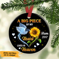 Personalized A Big Piece Of My Heart Memorial Mom Dad Ornament OB131 87O47 thumb 1