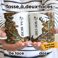 Personalized Hunting Couple French Coupler Mug AP131 87O60 thumb 1