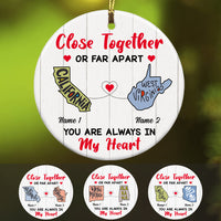 Personalized Close Together Long Distance  Ornament SB2445 30O47 thumb 1