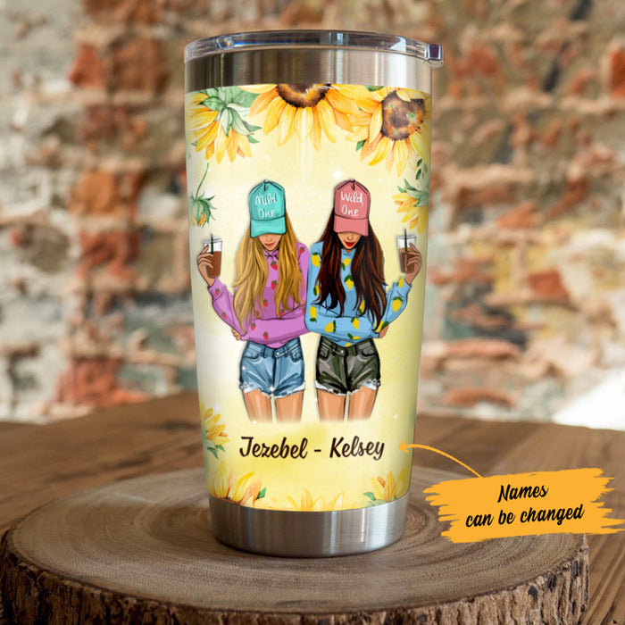 Personalized Best Friends Girl Steel Tumbler AG51 27O47 1