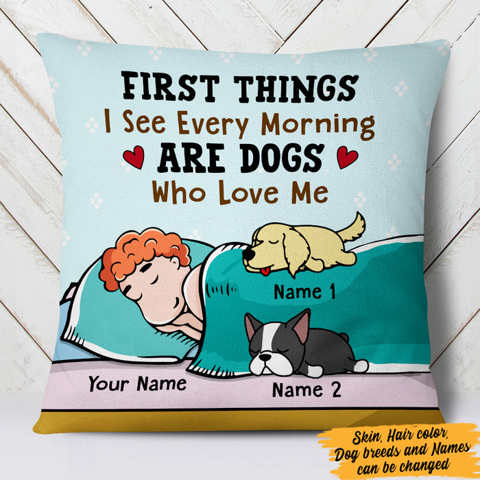 Personalized Dog Who Loves Me Pillow JR261 29O47 (Insert Included) 1