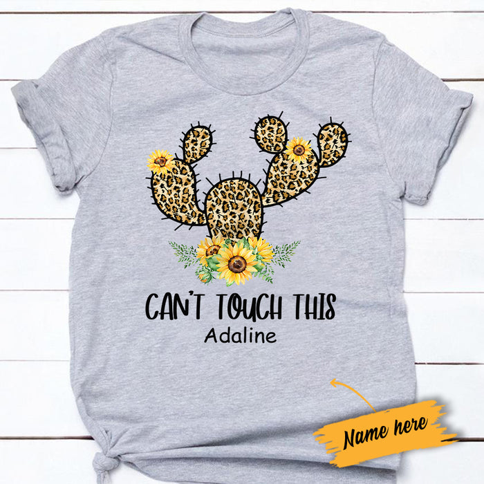 Personalized Sunflower Leopard Cactus Plant Shirt AG277 81O34 1