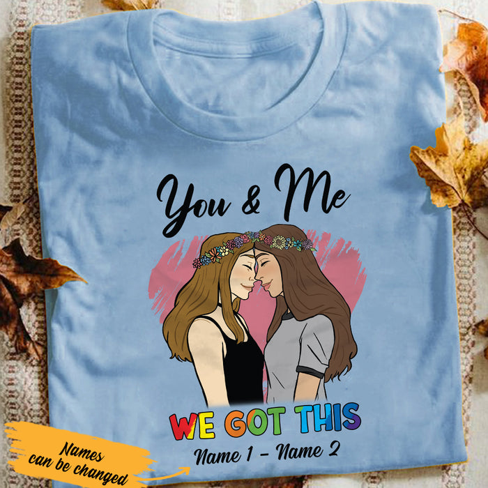 Personalized We Got This LGBT Lesbian Love T Shirt SB151 85O36 1